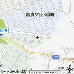 三重県名張市富貴ケ丘４番町30周辺の地図