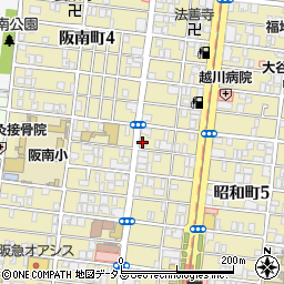 コーポ阪南町周辺の地図
