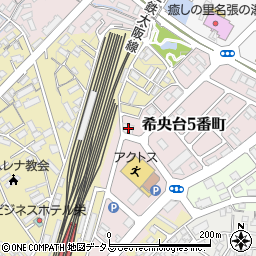 三重県名張市希央台５番町87周辺の地図