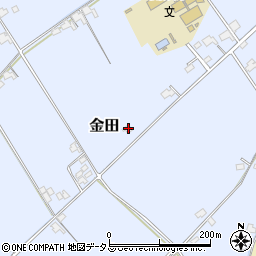 岡山県岡山市東区金田1650周辺の地図