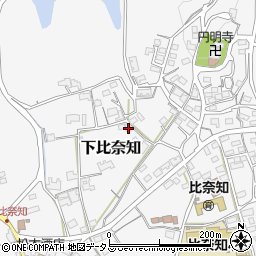 三重県名張市下比奈知2187周辺の地図