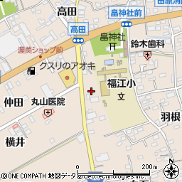 愛知県田原市福江町宮ノ脇34周辺の地図