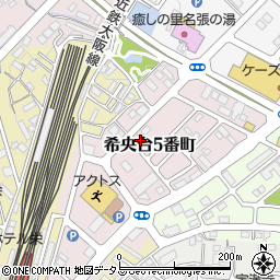 三重県名張市希央台５番町70周辺の地図