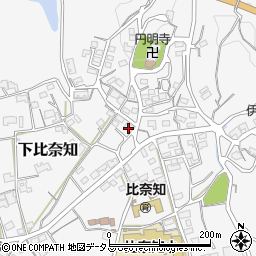 三重県名張市下比奈知1755周辺の地図