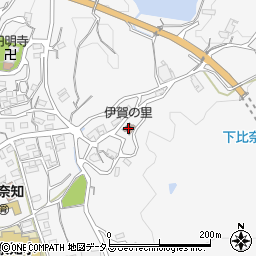 三重県名張市下比奈知3458-3周辺の地図