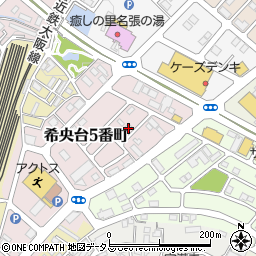 三重県名張市希央台５番町134周辺の地図