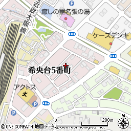 三重県名張市希央台５番町127周辺の地図
