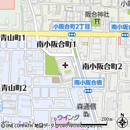 小阪合ポンプ場周辺の地図