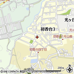 奈良県生駒郡平群町初香台周辺の地図