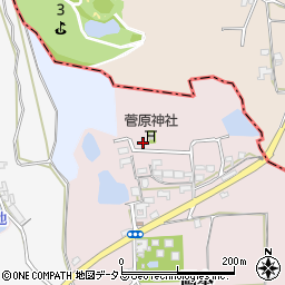 奈良県生駒郡斑鳩町岡本周辺の地図