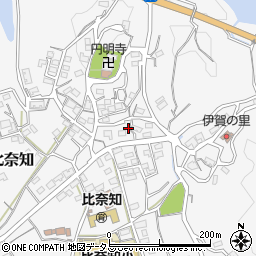三重県名張市下比奈知1656周辺の地図