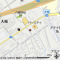 ファミリーマート岡山大福店周辺の地図