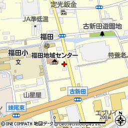 岡山南警察署福田交番周辺の地図