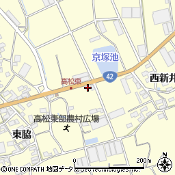愛知県田原市高松町京塚16周辺の地図