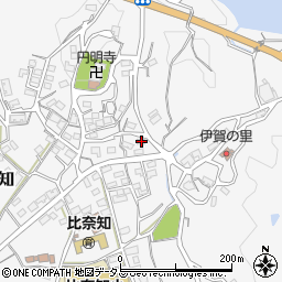 三重県名張市下比奈知1672-1周辺の地図