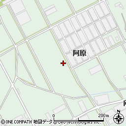愛知県田原市赤羽根町阿原周辺の地図