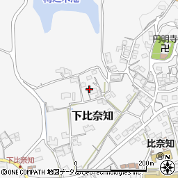 三重県名張市下比奈知2192周辺の地図