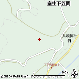 奈良県宇陀市室生下笠間855-2周辺の地図