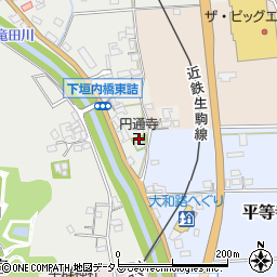奈良県生駒郡平群町下垣内165周辺の地図