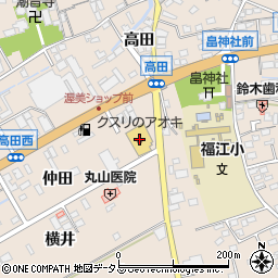 クスリのアオキ　福江薬局周辺の地図