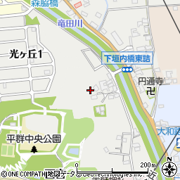 奈良県生駒郡平群町下垣内332周辺の地図