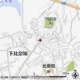 三重県名張市下比奈知2236-1周辺の地図