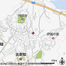 三重県名張市下比奈知1677周辺の地図