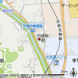 奈良県生駒郡平群町下垣内172周辺の地図