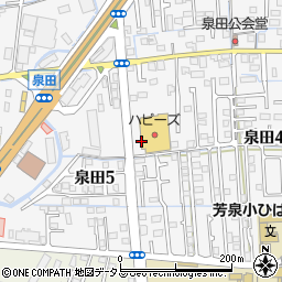 ホルン泉田店周辺の地図