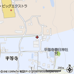 奈良県生駒郡平群町平等寺183周辺の地図