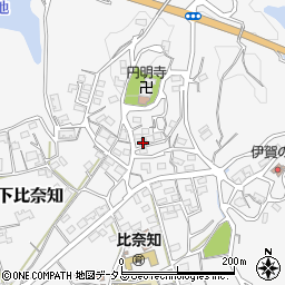 三重県名張市下比奈知1700周辺の地図