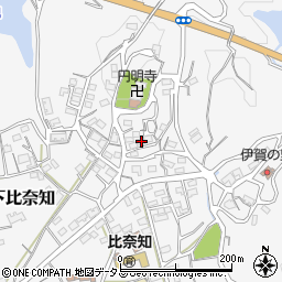 三重県名張市下比奈知1699-1周辺の地図