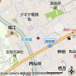愛知県田原市福江町（八反坪）周辺の地図
