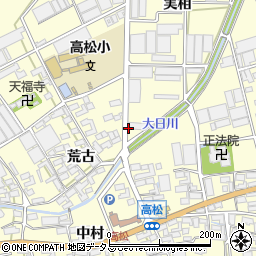 愛知県田原市高松町実相周辺の地図