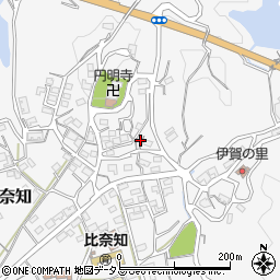 三重県名張市下比奈知1678-2周辺の地図