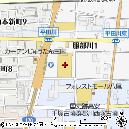 ホームセンターコーナン外環八尾山本店周辺の地図