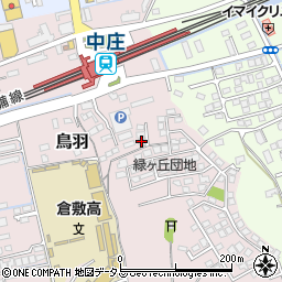 グリーンヒル中庄駅前周辺の地図