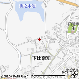 三重県名張市下比奈知2198周辺の地図