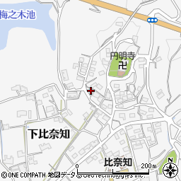 三重県名張市下比奈知2234周辺の地図