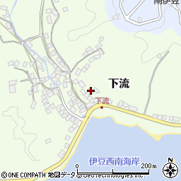 静岡県賀茂郡南伊豆町下流56-1周辺の地図