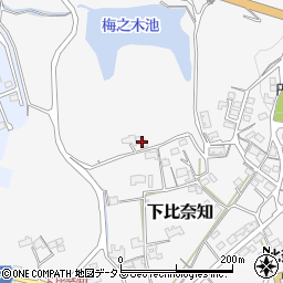 三重県名張市下比奈知2335周辺の地図