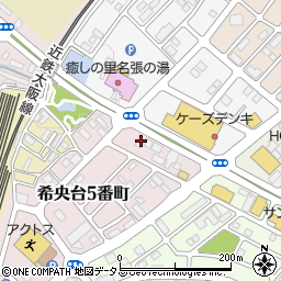 三重県名張市希央台５番町117周辺の地図