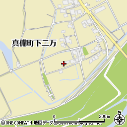 岡山県倉敷市真備町下二万2103周辺の地図