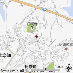 三重県名張市下比奈知1714-1周辺の地図