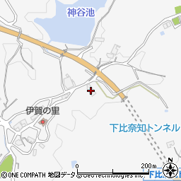 三重県名張市下比奈知3422周辺の地図