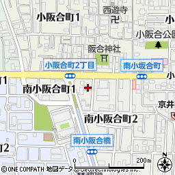ファミリーマート八尾南小阪合町店周辺の地図