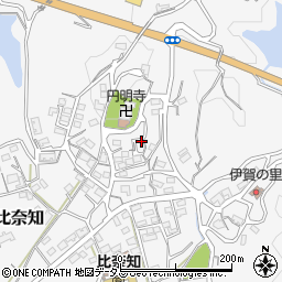三重県名張市下比奈知1712-3周辺の地図