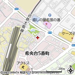 三重県名張市希央台５番町105周辺の地図