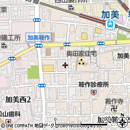 大阪府大阪市平野区加美鞍作1丁目周辺の地図