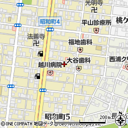 大阪府大阪市阿倍野区昭和町4丁目8-7周辺の地図